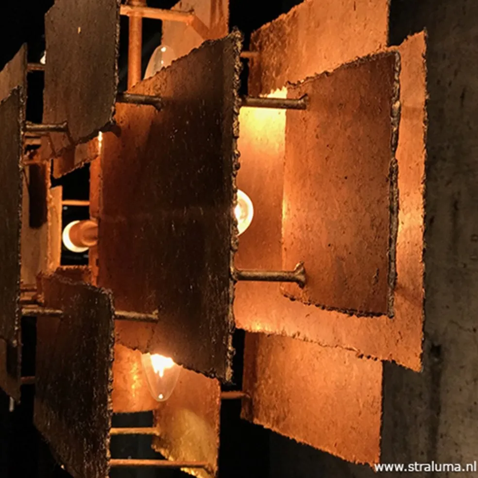 New Straluma Hanglamp rechthoek speels antiek zilver
