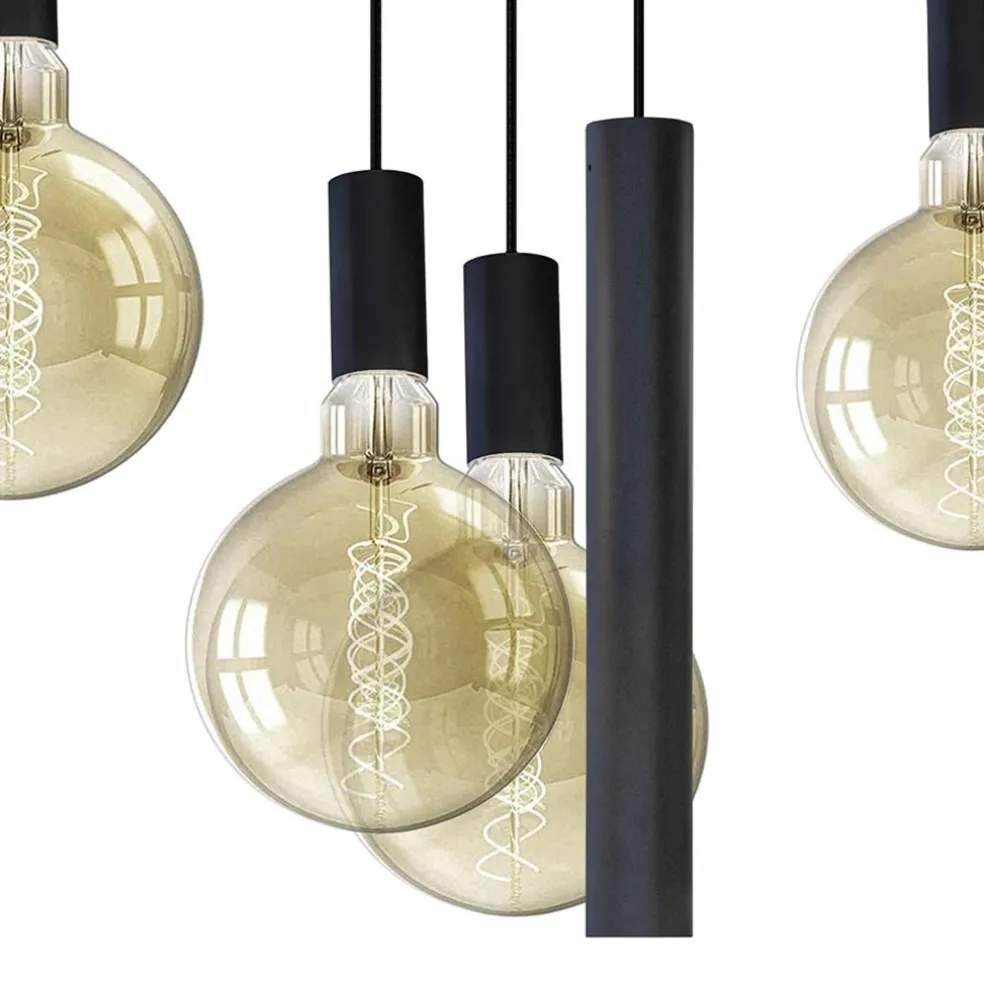 Store Straluma Hanglamp Riva ovaal 8L zwart