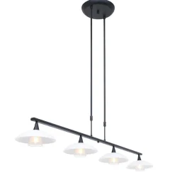 Sale Straluma Hanglamp Sovereign 4l zwart met dimmer