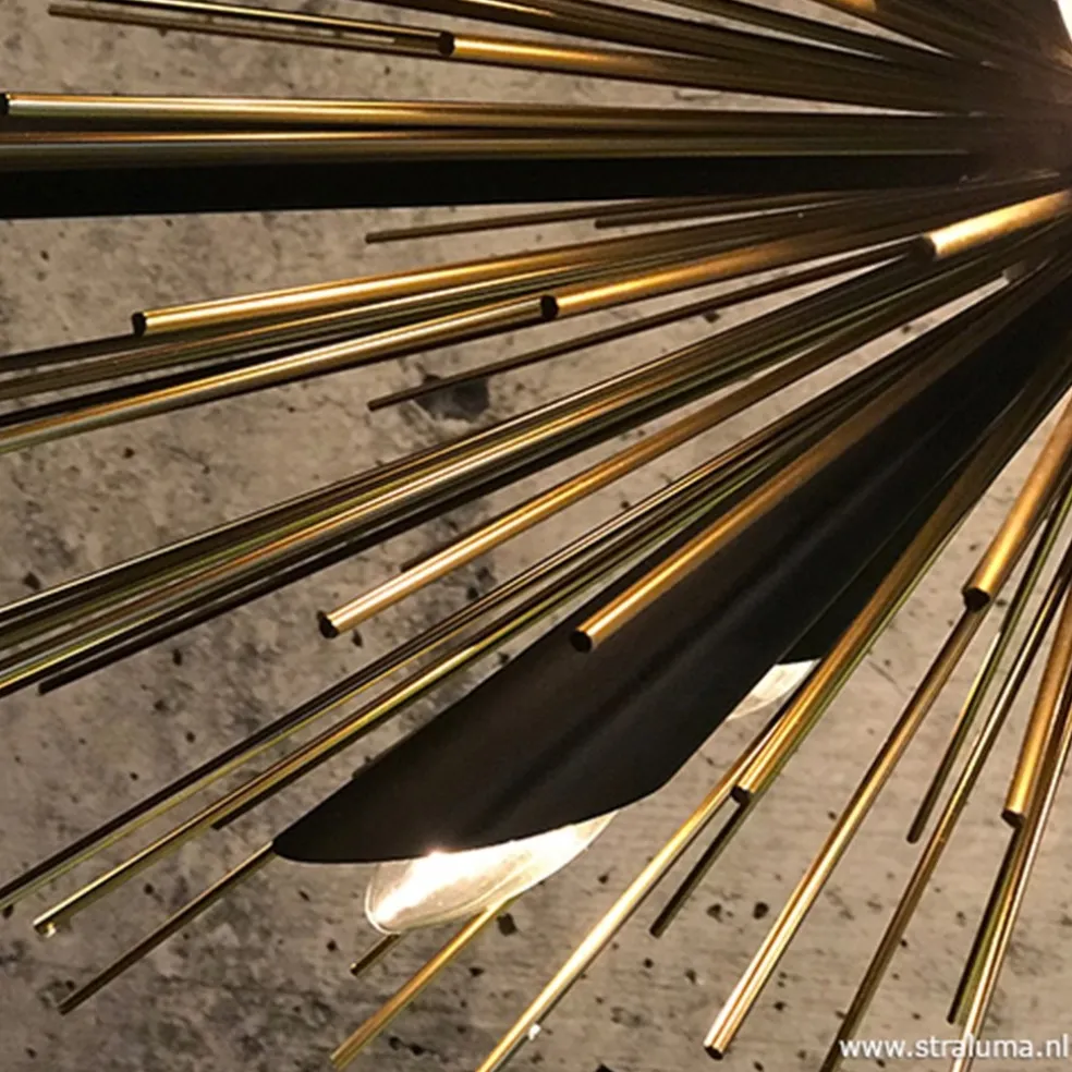 Hot Straluma Hanglamp sprieten zwart/goud