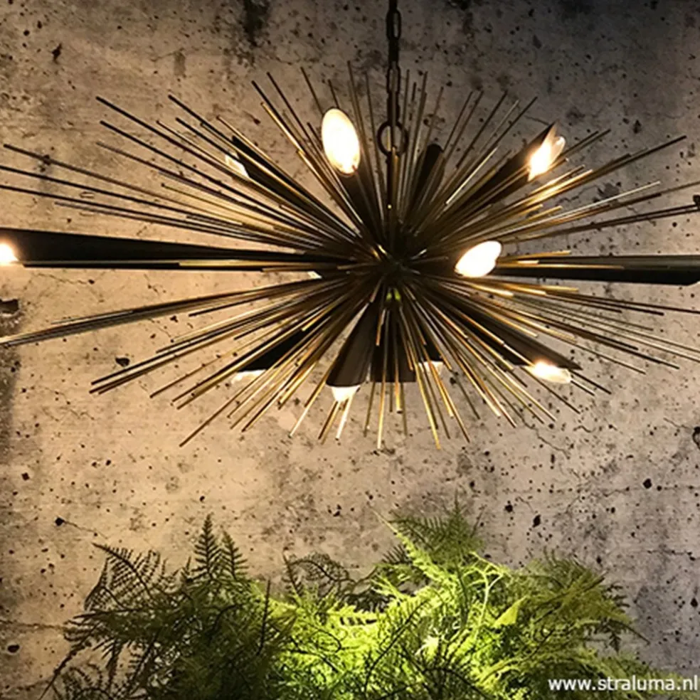 Hot Straluma Hanglamp sprieten zwart/goud