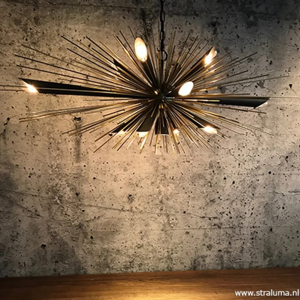 Hot Straluma Hanglamp sprieten zwart/goud