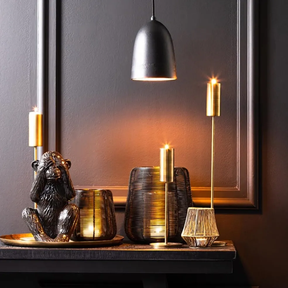 Sale Straluma Hanglamp Sumera robuust metaal zwart/goud