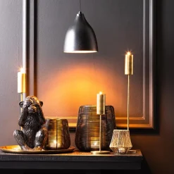 Clearance Straluma Hanglamp Sumero zwart/goud