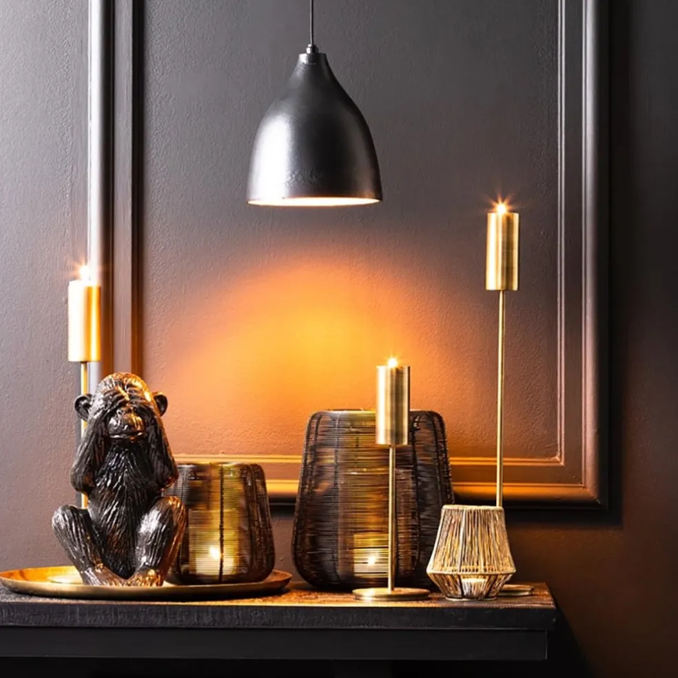 Clearance Straluma Hanglamp Sumero zwart/goud