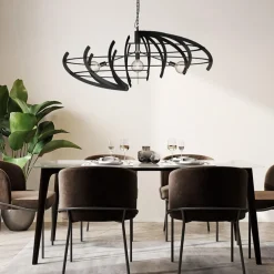 Shop Straluma Hanglamp Terra ovaal zwart