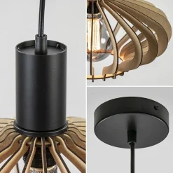 Cheap Straluma Hanglamp Ufo naturel hout 35cm