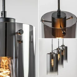 Flash Sale Straluma Hanglamp Ventotto 3l zwart/smoke glas