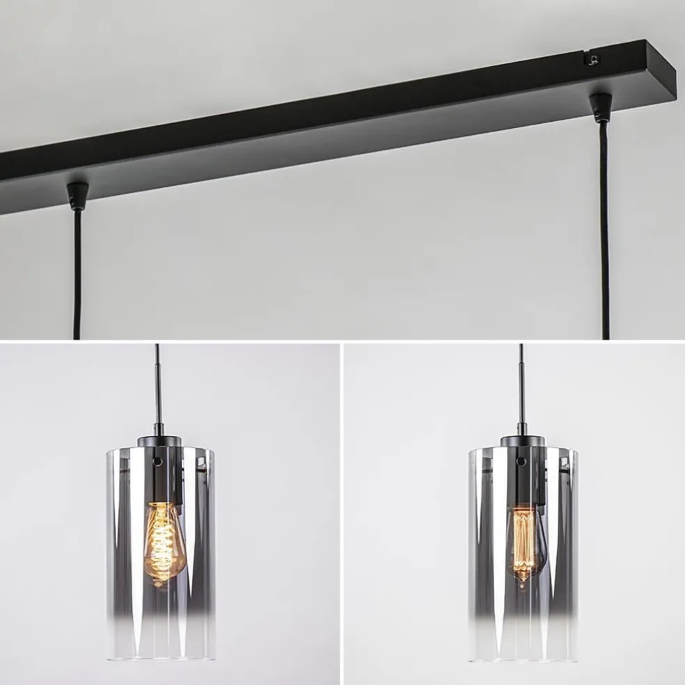 Flash Sale Straluma Hanglamp Ventotto 3l zwart/smoke glas