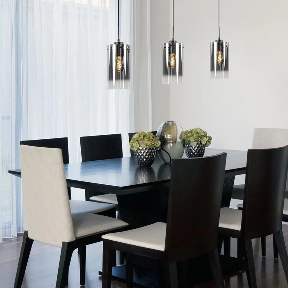 Flash Sale Straluma Hanglamp Ventotto 3l zwart/smoke glas