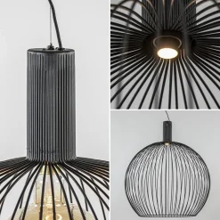 Hot Straluma Hanglamp Wire 70cm zwart