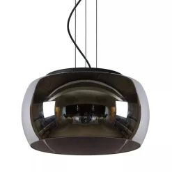 Shop Straluma Hanglamp zwart + smoke glas 40cm