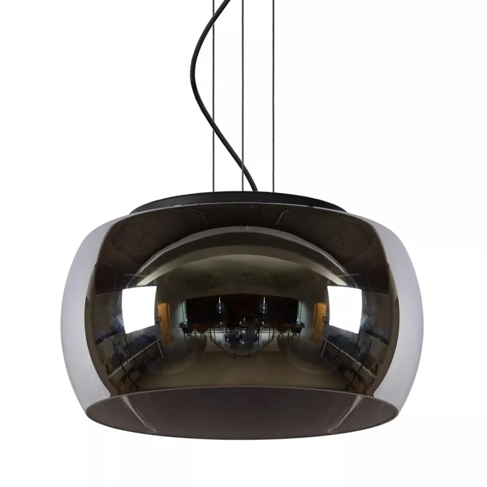 Shop Straluma Hanglamp zwart + smoke glas 40cm