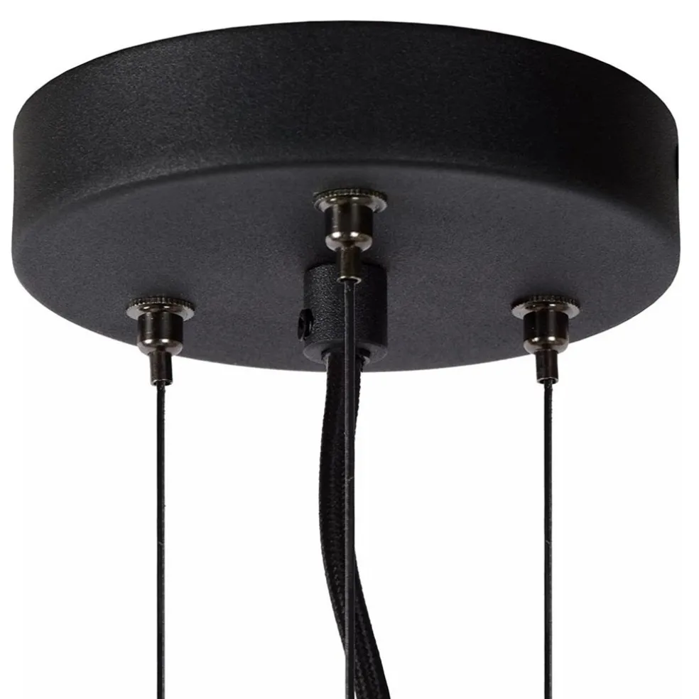Shop Straluma Hanglamp zwart + smoke glas 40cm