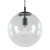 Best Sale Straluma Hanglamp zwart met helder glazen bol 30 cm
