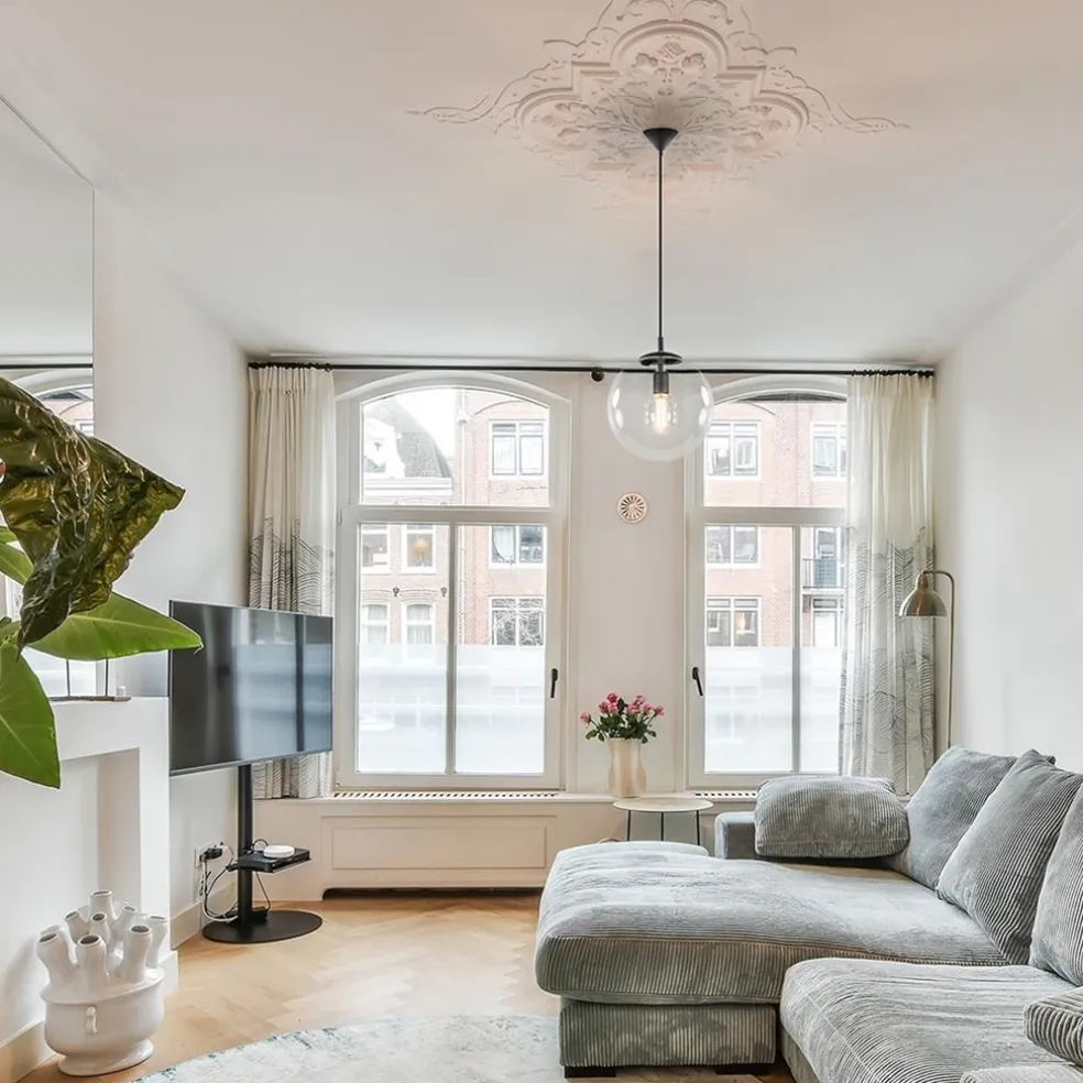 Best Sale Straluma Hanglamp zwart met helder glazen bol 30 cm