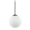 Best Straluma Hanglamp zwart met opaal wit glas 30 cm