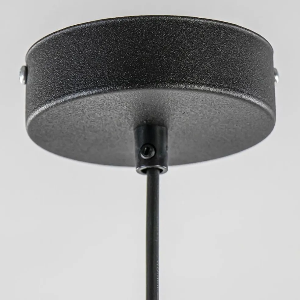 Best Straluma Hanglamp zwart met opaal wit glas 30 cm