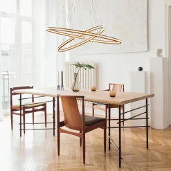 Store Straluma Hanglamp zwart 2x ledband ovaal