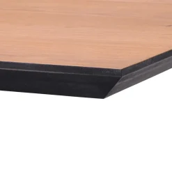 Store Straluma Horeca Bartafel vierkant 80x80 zwart met eiken