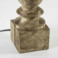 Sale Straluma Houten lampvoet Cumani met bronzen fitting