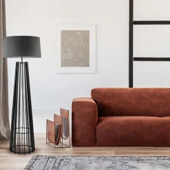 Best Straluma Houten lampvoet mat zwart exclusief kap