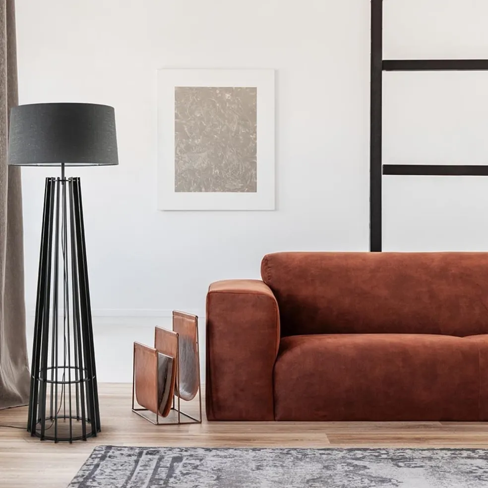 Best Straluma Houten lampvoet mat zwart exclusief kap