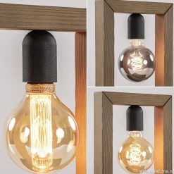 Store Straluma Houten tafellamp frame met zwart