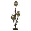 New Straluma Houten vloerlamp met kelk van schelpen
