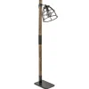 Best Sale Straluma Industrieel landelijke vloerlamp Matrix hout met metalen korf
