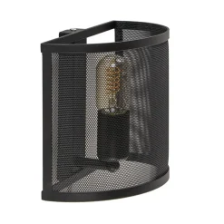 Best Straluma Industrieel landelijke wandlamp met gaas