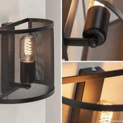 Best Straluma Industrieel landelijke wandlamp met gaas