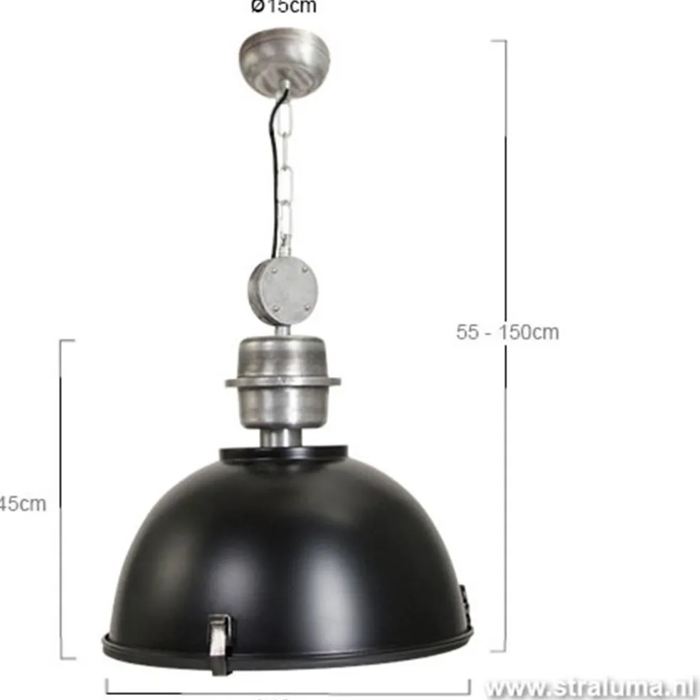 Best Sale Straluma Industriele hanglamp zwart voor eettafel