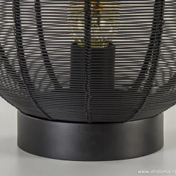Clearance Straluma Industriële draad tafellamp Ophra zwart