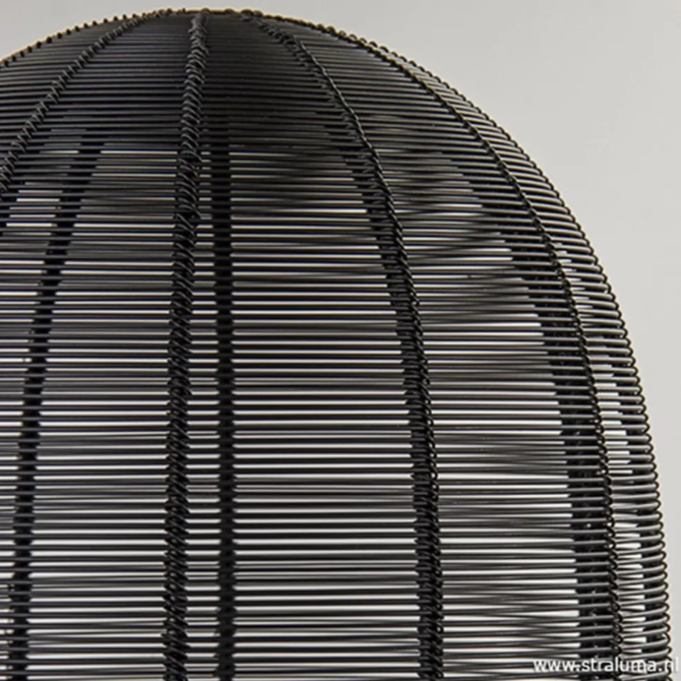 Clearance Straluma Industriële draad tafellamp Ophra zwart