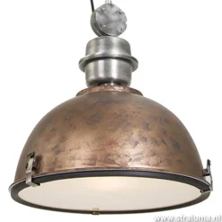 Discount Straluma Industriële hanglamp bruin/brons tafel