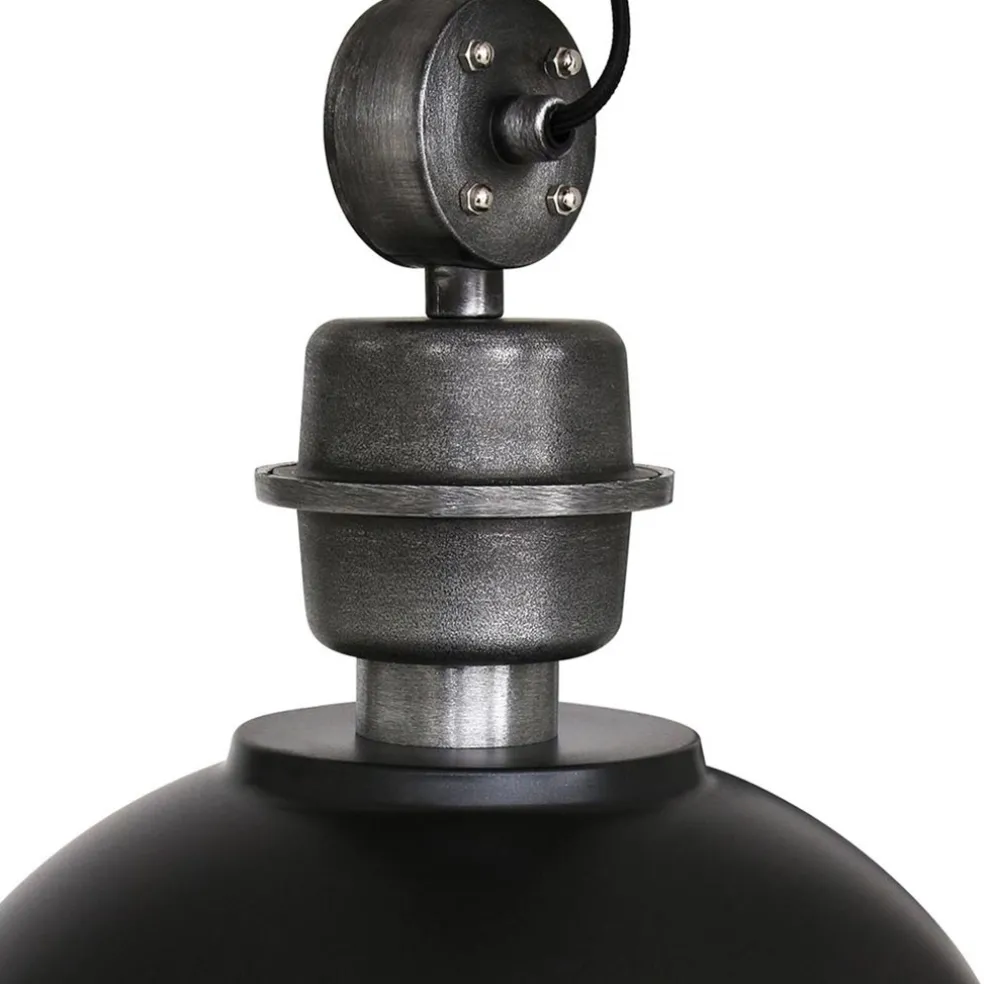 Outlet Straluma Industriële 3-lichts hanglamp bikkel mat zwart