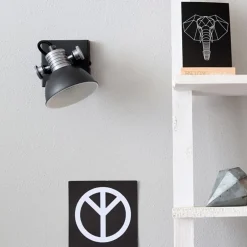 Online Straluma Industriële plafond/wandspot zwart inclusief LED
