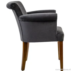 Flash Sale Straluma Klassieke armstoel kersenhout in stof
