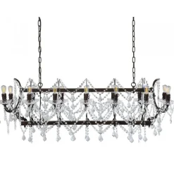 Cheap Straluma Klassieke eettafelhanglamp met kristal