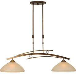 Shop Straluma Klassieke hanglamp Bolzano brons amber