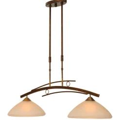 Shop Straluma Klassieke hanglamp Bolzano brons amber