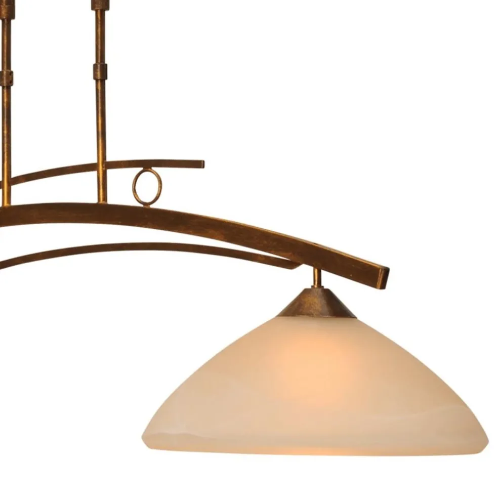Shop Straluma Klassieke hanglamp Bolzano brons amber