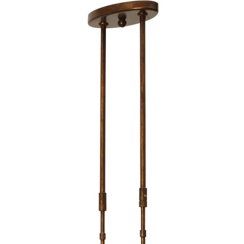 Shop Straluma Klassieke hanglamp Bolzano brons amber