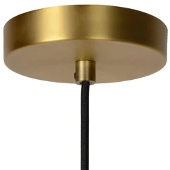 Online Straluma Klassieke hanglamp opaal glas met mat goud