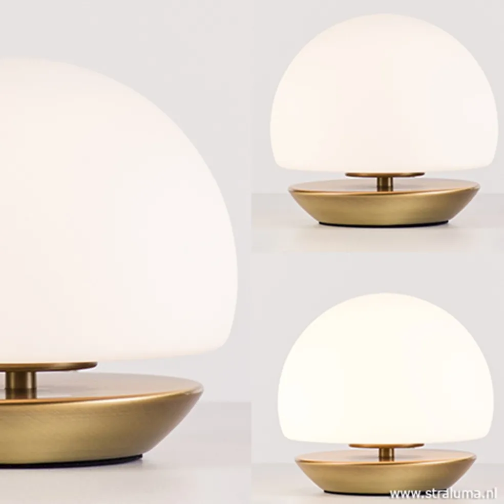 Discount Straluma Klassieke LED tafellamp brons dimbaar