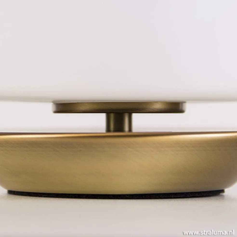 Discount Straluma Klassieke LED tafellamp brons dimbaar