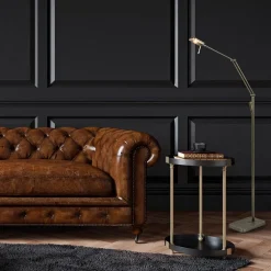 Clearance Straluma Klassieke leeslamp met dimbaar LED donker brons