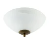 Clearance Straluma Klassieke plafondlamp gevlamd glas met brons 30 cm