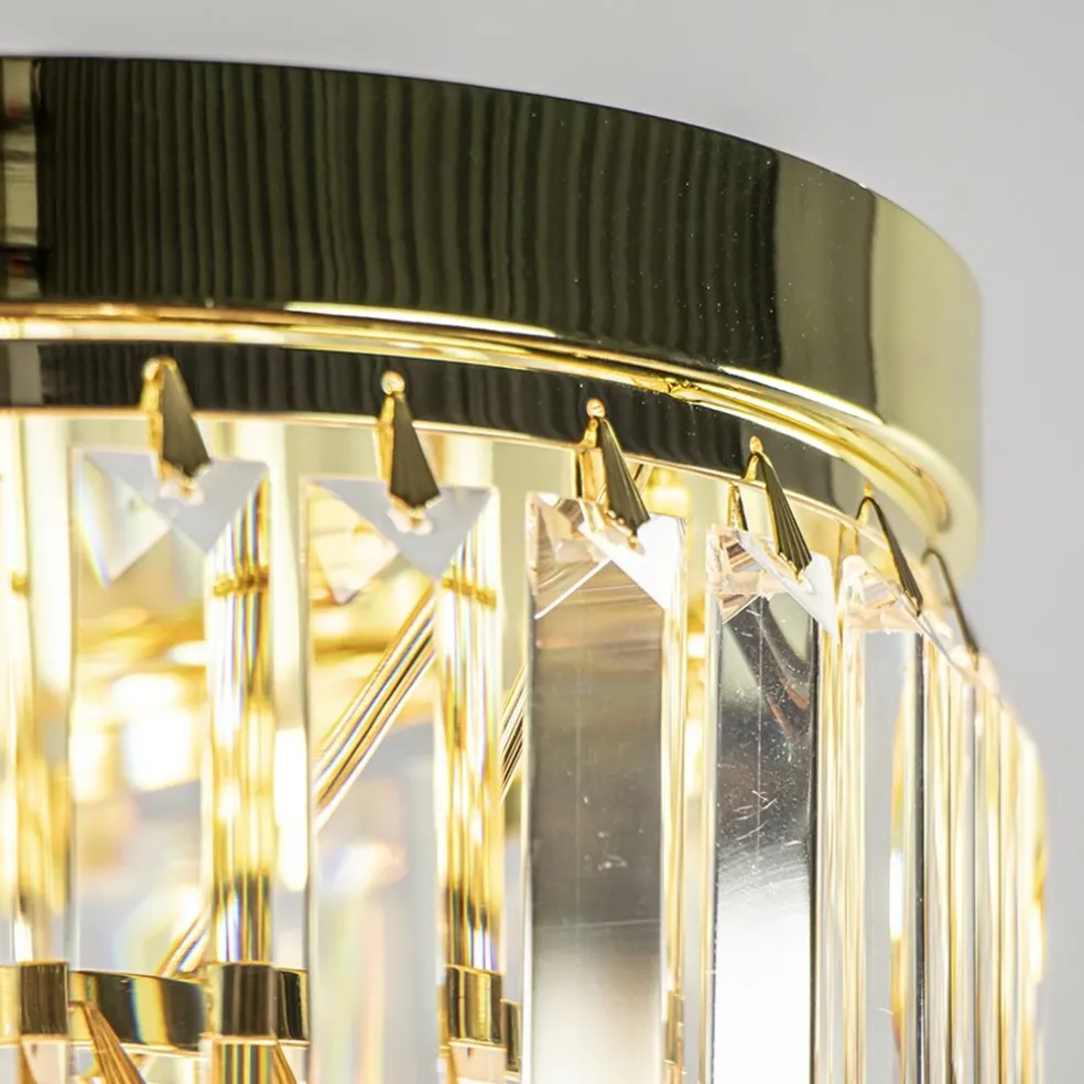 Cheap Straluma Klassieke plafondlamp goud met helder glas